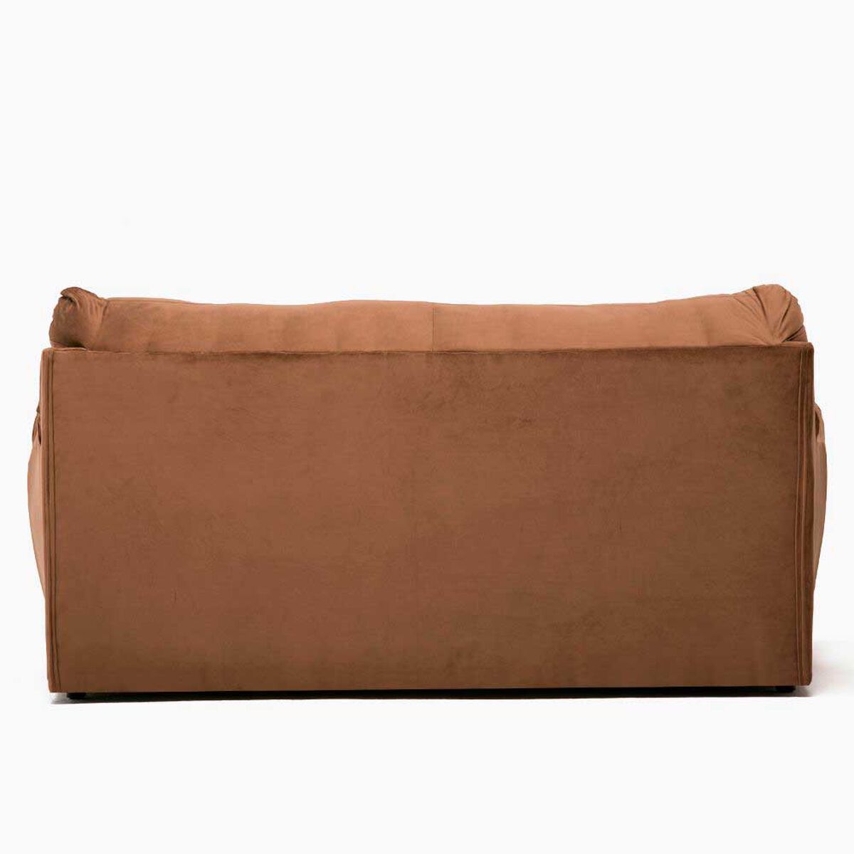 Juego de Living Cabsur Caburga Sof&aacute; 3 Cuerpos + Sof&aacute; 2 Cuerpos Felpa Chocolate