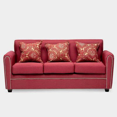 Imagen 2 del producto Juego de Living Almore Alemania Sofá 3 Cuerpos + Dos Sillones 1 Cuerpo Rojo