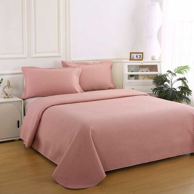 Imagen 1 del producto Quilt Liso Illusions 2 Plazas Atenas Rosa