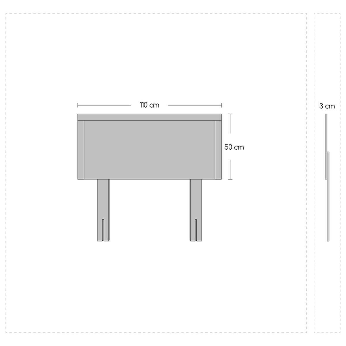 Cama Europea Celta 1,5 Plazas New Mega + Respaldo + Velador Pamplona