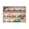 Set Autos de Juguete Tren Pista y Se&ntilde;aleticas Madera Band&uacute;