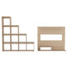 Set Panel TV + Biblioteca Escalera