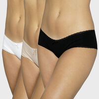 Pack 3 Calzones Pantaletas Mujer Palmers Multicolor