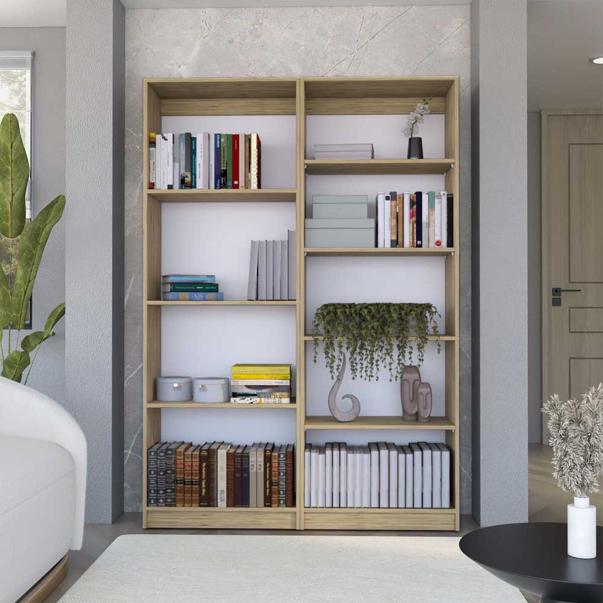 Estante 4 Repisas + Estante 5 Repisas TuHome Home Macadamia