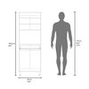 Mueble Microondas Tuhome Kitchen60 4 Puertas 1 Cajón Duna Blanco