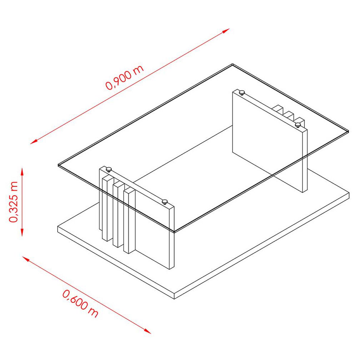 Mesa de Centro Altavision Frizz Off White Savana