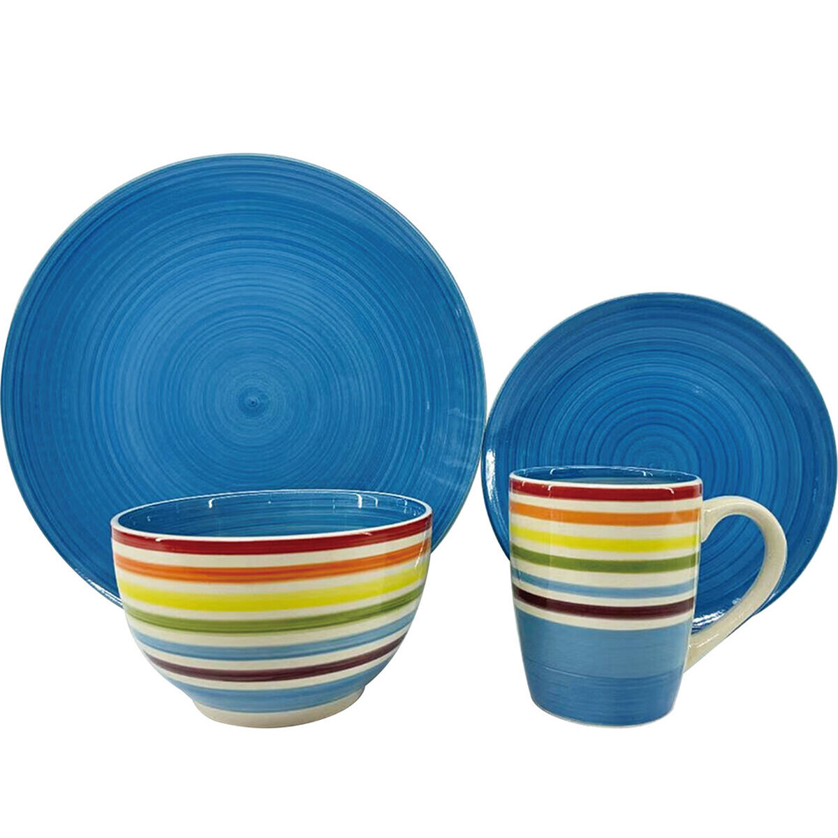 Juego de Vajilla Casanova SDH1223 24 Piezas Turquesa