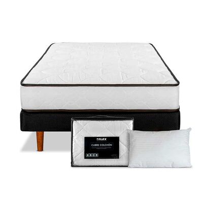 Imagen 2 del producto Cama Europea Flex 1,5 Plazas New Simple + Almohada + Cubrecolchon Básico