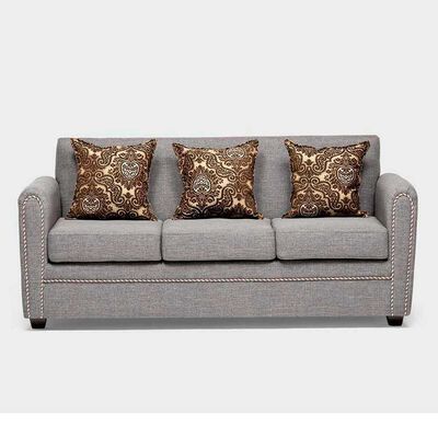 Imagen 2 del producto Juego de Living Almore Alemania Sofá 3 Cuerpos + Dos Sillones 1 Cuerpo Gris