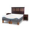 Cama Europea CIC Base Dividida King Alaska + Respaldo + 2 Veladores
