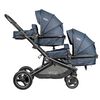 Coche Travel System Dueto Gris Bebeglo
