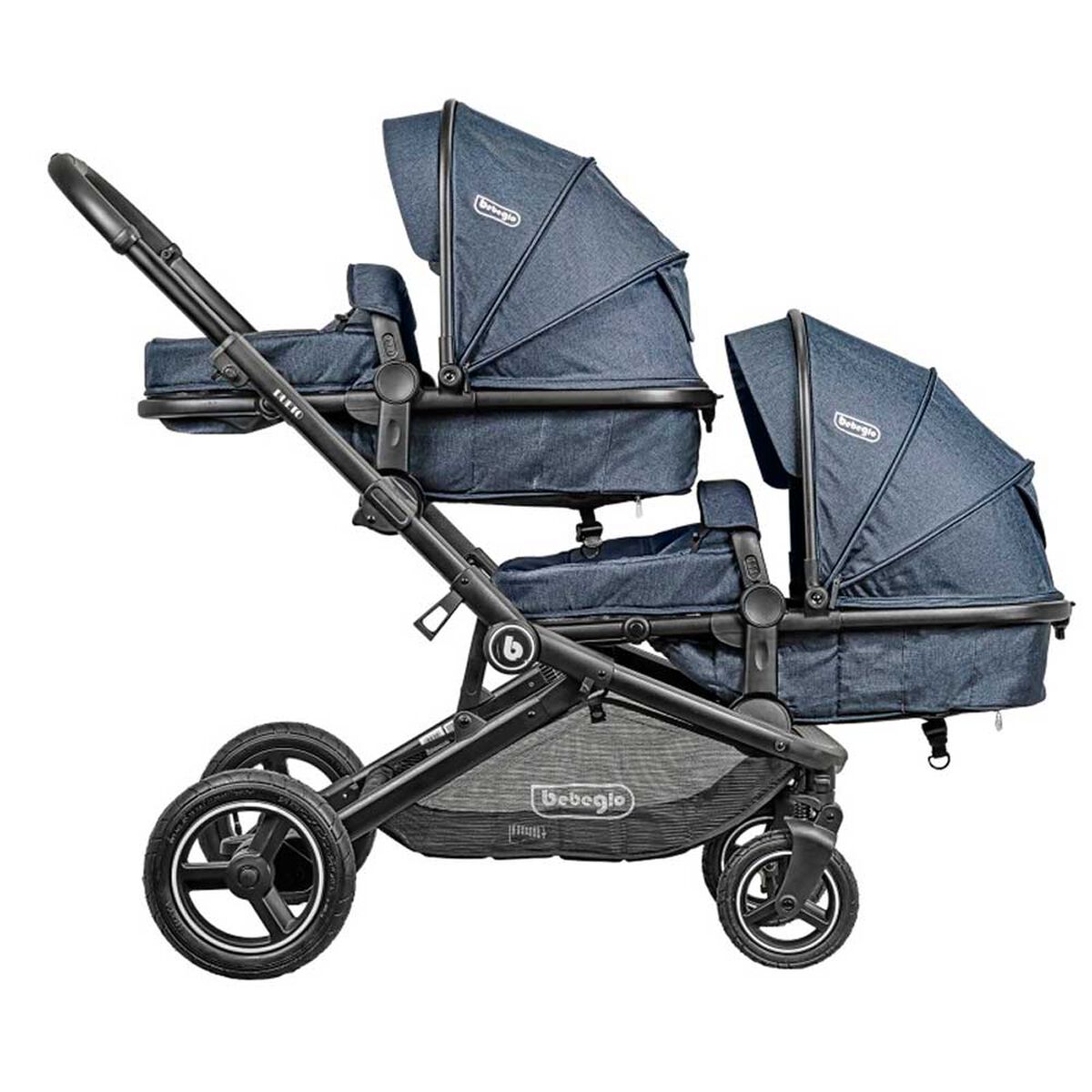 Coche Travel System Dueto Gris Bebeglo