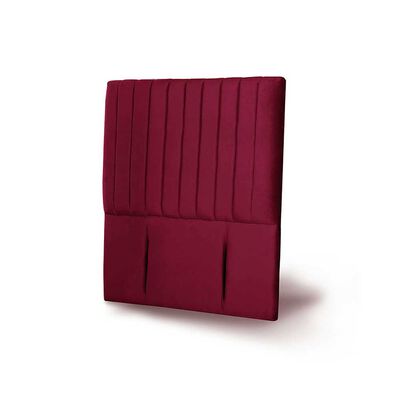 Imagen 2 del producto Respaldo Latam Home 1 Plaza Sorrento Tela Velvet Burdeo