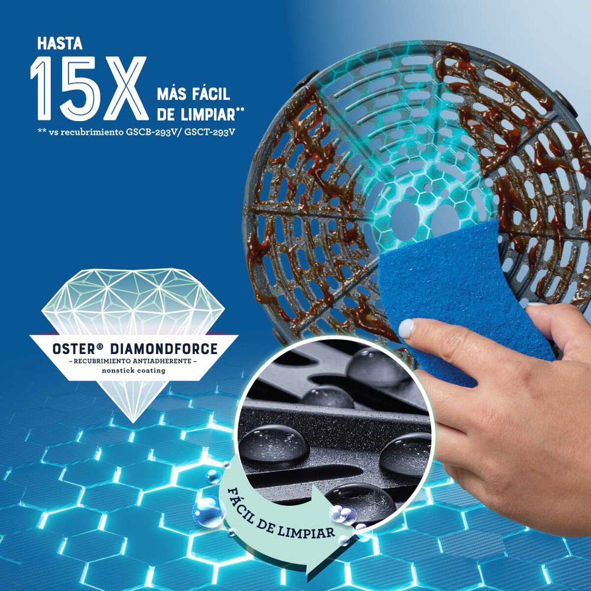 Freidora de Aire Oster CKSTAF18DDF 1,8 lts.