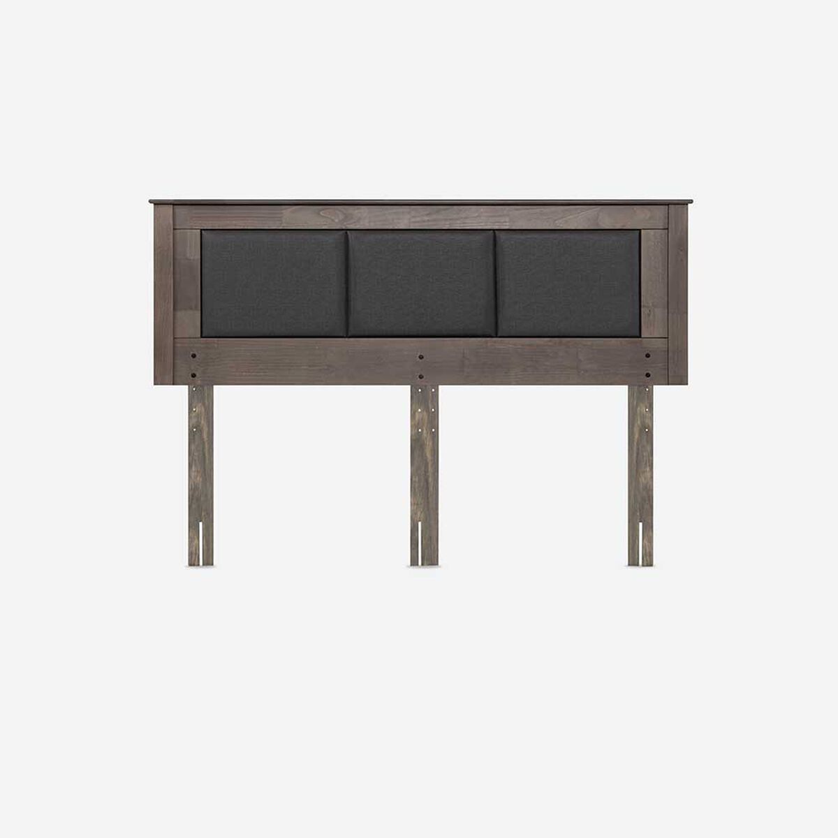 Cama Europea Rosen Base Dividida King New style 6 + Respaldo Rachel Gris