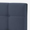 Cama Europea Rosen Base Dividida 2 Plazas Autonomy + Respaldo + 2 Veladores Issey Azul