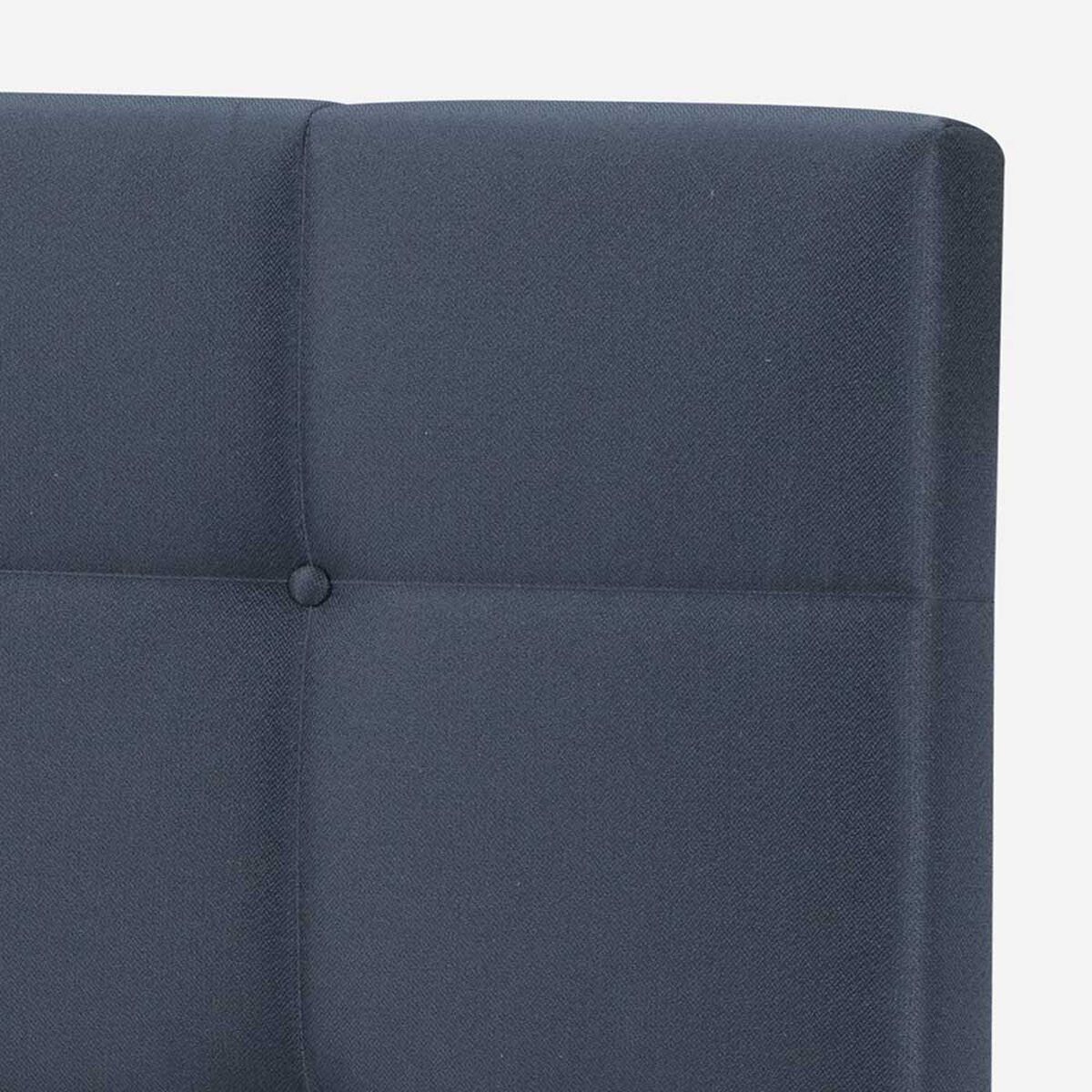 Cama Europea Rosen Base Dividida 2 Plazas Autonomy + Respaldo + 2 Veladores Issey Azul