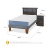 Cama Europea CIC 1,5 Plazas Excellence + Respaldo + Velador Dublin