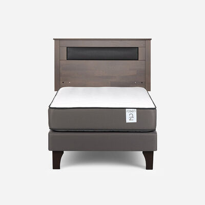 Cama Europea Rosen 1 Plaza New Style 2 Plus + Respaldo Ferrara