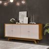 Buffet Vekkahome Brise 4 Puertas Caf&eacute; Beige