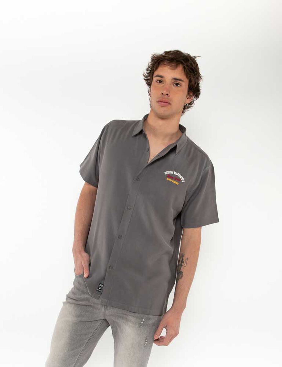 Camisa Estampada Manga Corta Hombre Fiorucci