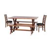 Juego de Comedor Latam Home Sevilla Murcia 2 Sillas + 2 Bancas PU Negro