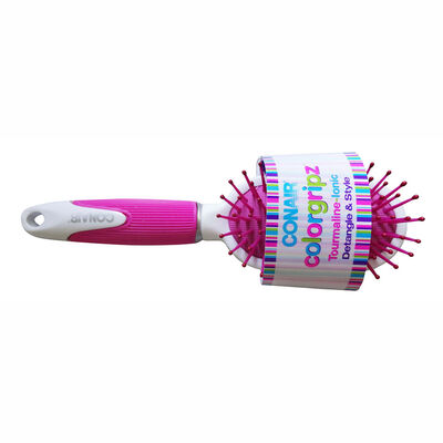 Cepillo Ovalado Acolchado Pequeño Color Gripz Rosado