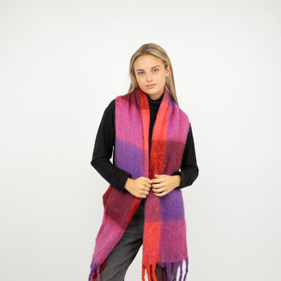 Bufanda Cuadros Mujer Bside