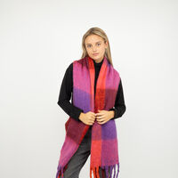 Bufanda Cuadros Mujer Bside