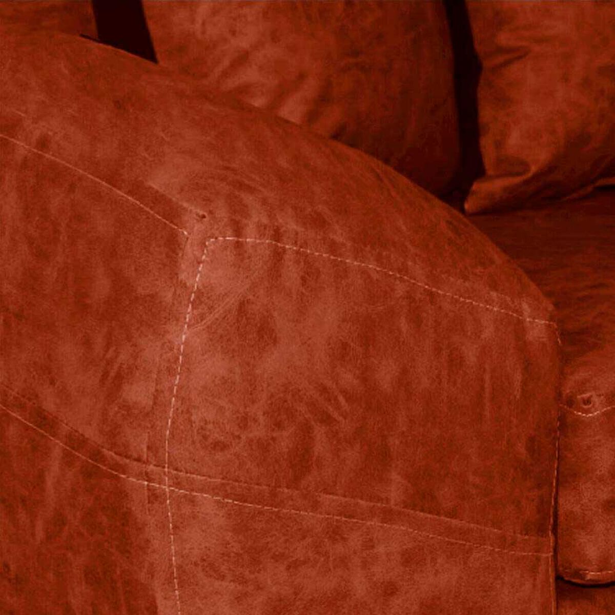 Seccional Derecho Elegant Houston Cheise PU 5 Cuerpos Marfil