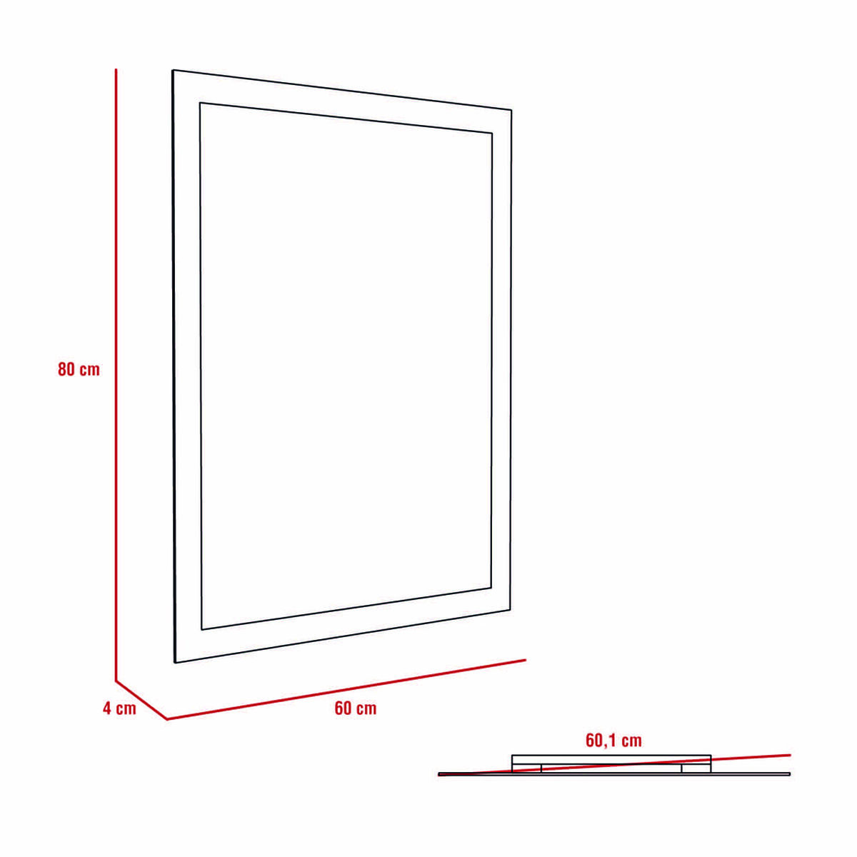 Mueble de Lavamanos Piso + Espejo TuHome Khari