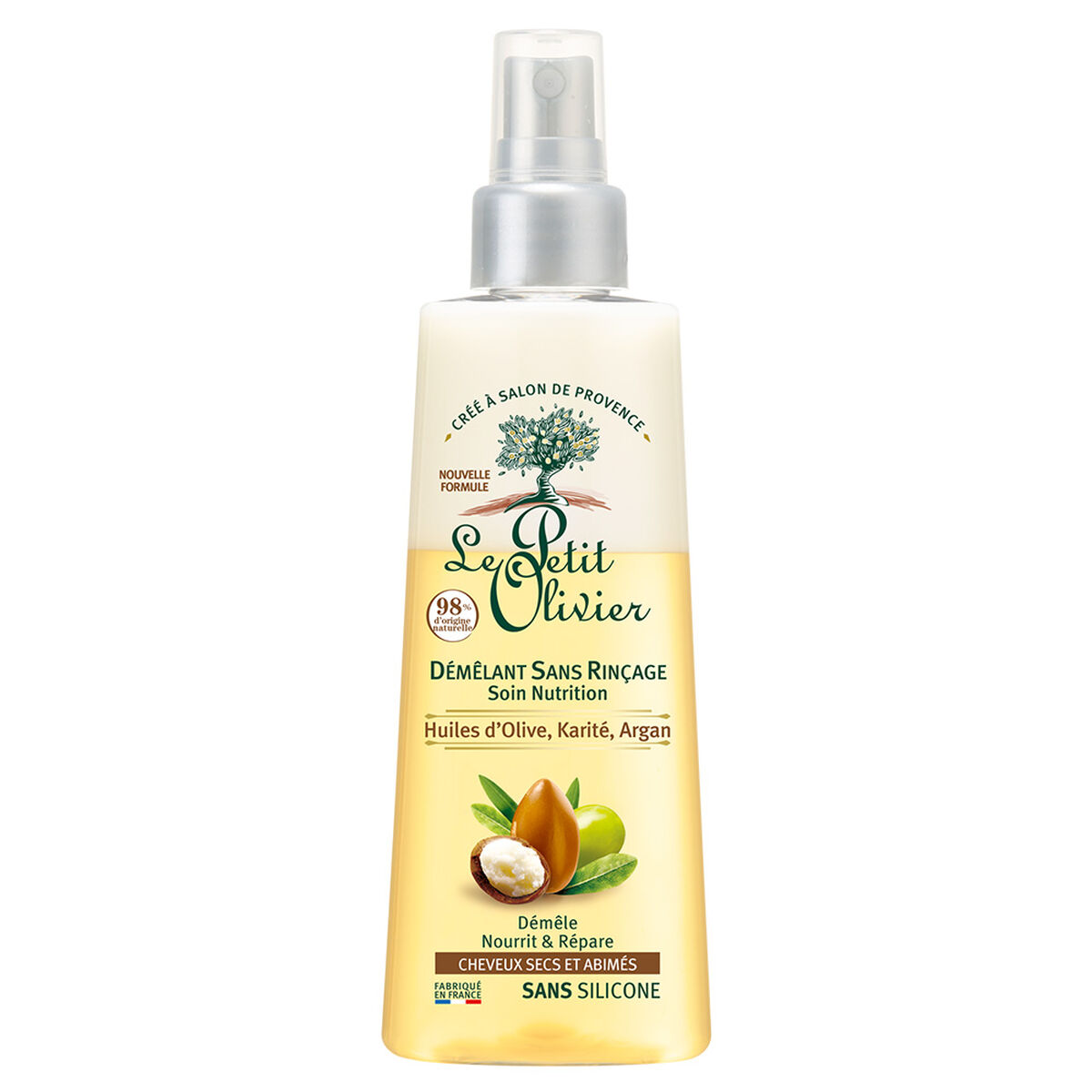 Spray desenredante sin Enjuague Cabello Seco y  Dañado - Argán & Karité - VEGANO - 150 ml