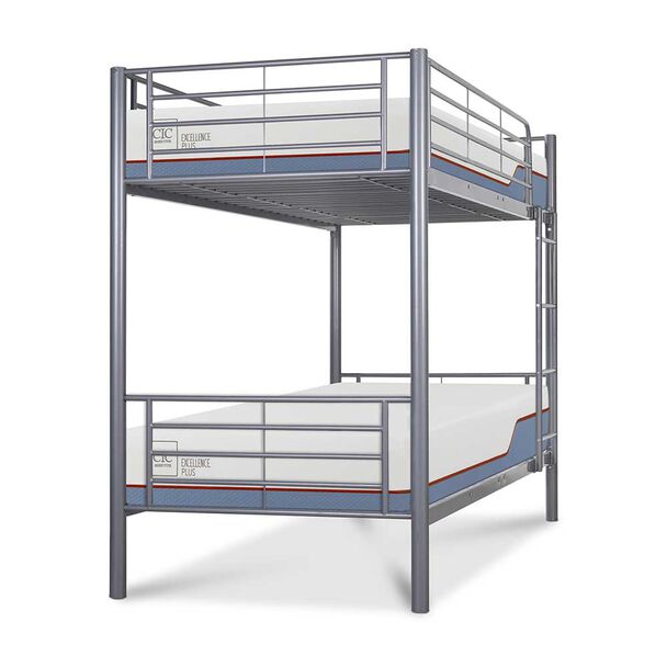 Camarote CIC Metal 1 Plaza New Coventry + Colchones Excellence Plus