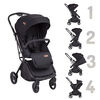 Coche Cuna Travel System Bebe Swift 360 Negro Bebesit
