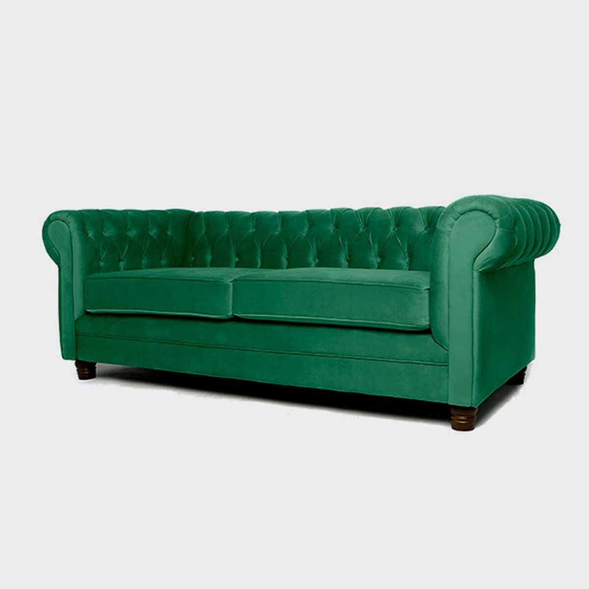Sofá Barra Design Chesterfield 3 Cuerpos Verde