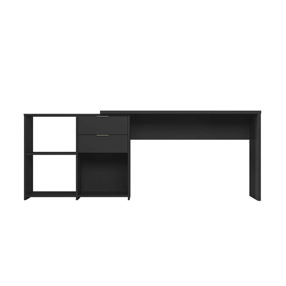 Escritorio Home Mobili Valencia 2 Cajones Negro