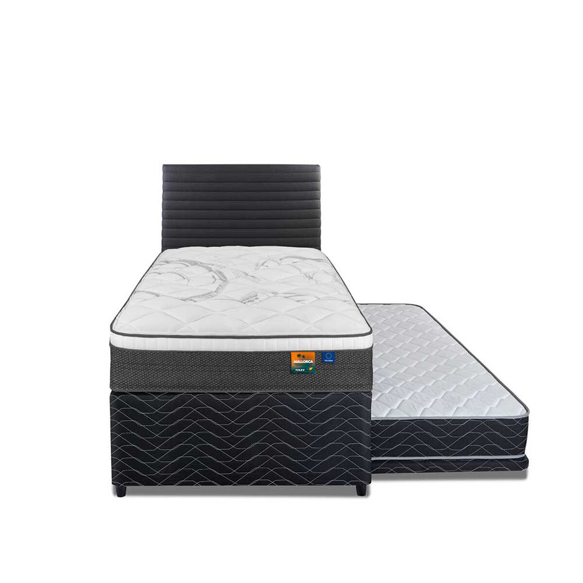 Cama Nido Flex 1,5 Plazas Mallorca + Respaldo Modern