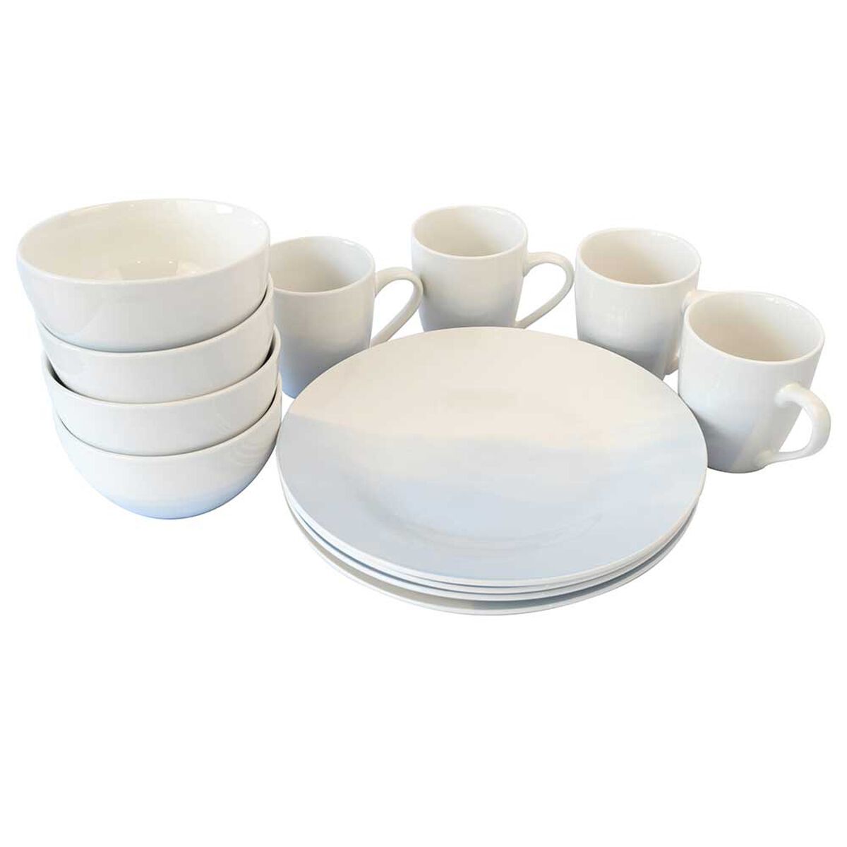 Vajilla Porcelana Doral Angelis 12 Piezas Arabella