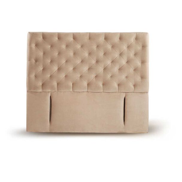 Respaldo Latam Home King Brescia Tela Velvet Beige