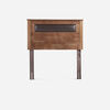 Cama Europea Rosen 1,5 Plazas Art 4 + Respaldo + Velador Ferrara Chocolate