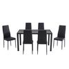 Juego de Comedor Zibel Viena 6 Sillas Negro