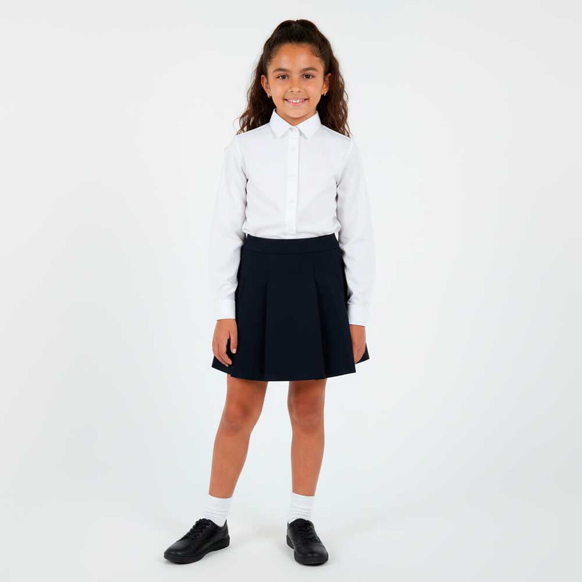 Falda Escolar Plizada Talla 10 a 16 Ni&ntilde;a Crescendo