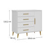 C&oacute;moda Di Poretti Design Kids 4 Cajones 1 Puerta Blanco