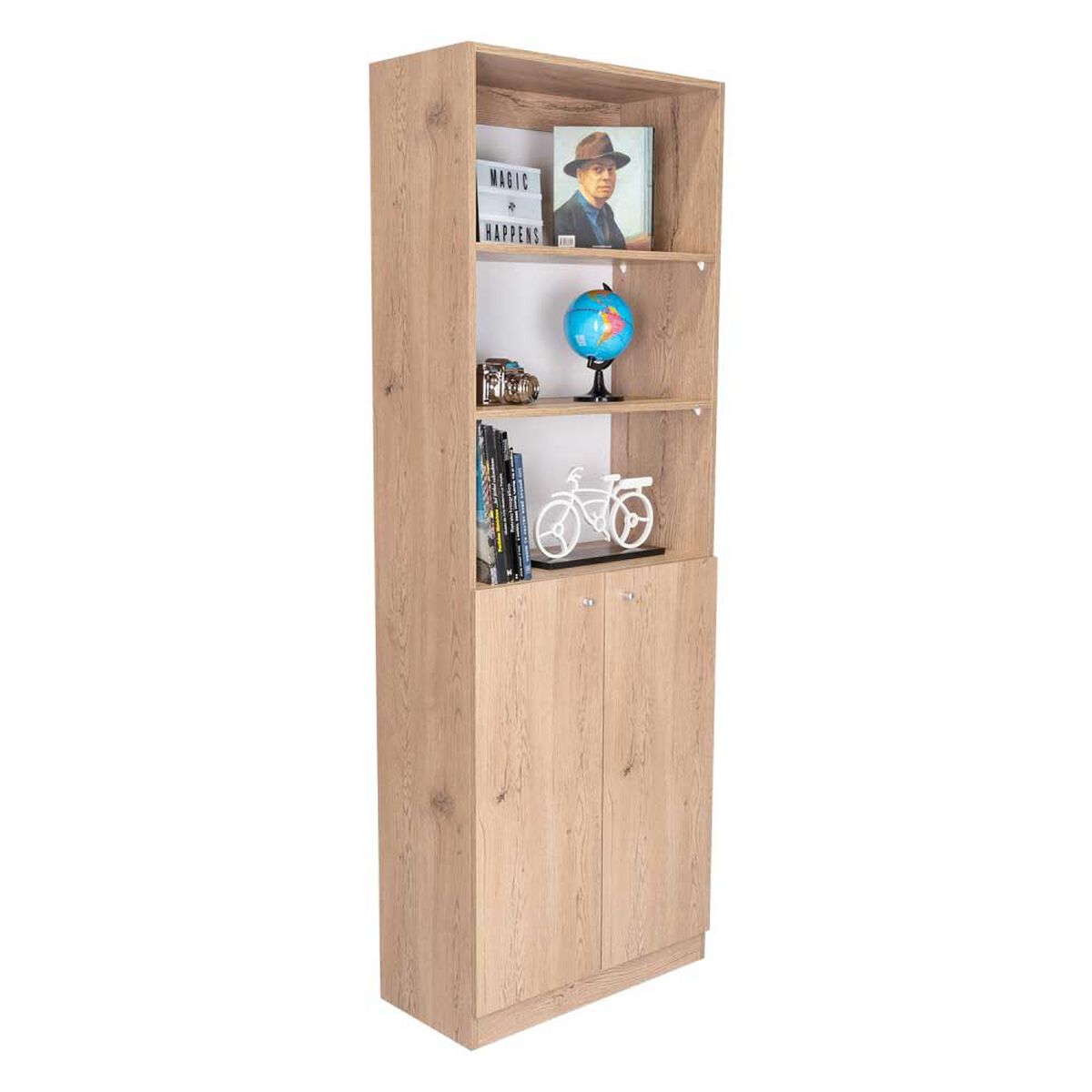 Estante 2 Puertas + Complemento TuHome Home Macadamia