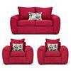 Juego de Living Elegant Detail New Houston 2-1-1 Cuerpos Rojo