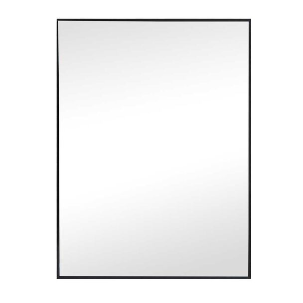 Espejo Marco Aluminio Vgo para Colgar Rectangular 60 x 50 cm Negro