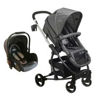 Coche Cuna Travel System Bebe Alfa con Accesorios Negro Bebesit