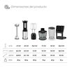 Minipimer 5 en 1 - 1000W