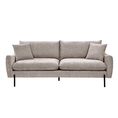 Sofá Home Mobili Huston 3 Cuerpos Gris