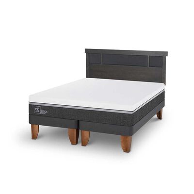 Imagen 2 del producto Cama Europea CIC Base Normal King Ortopedic Advance + Respaldo Dublin